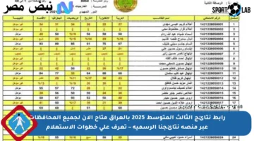 رابط نتائج الثالث المتوسط 2025 بالعراق متاح الآن لجميع المحافظات عبر منصة نتائجنا الرسمية – تعرف على خطوات الاستعلام